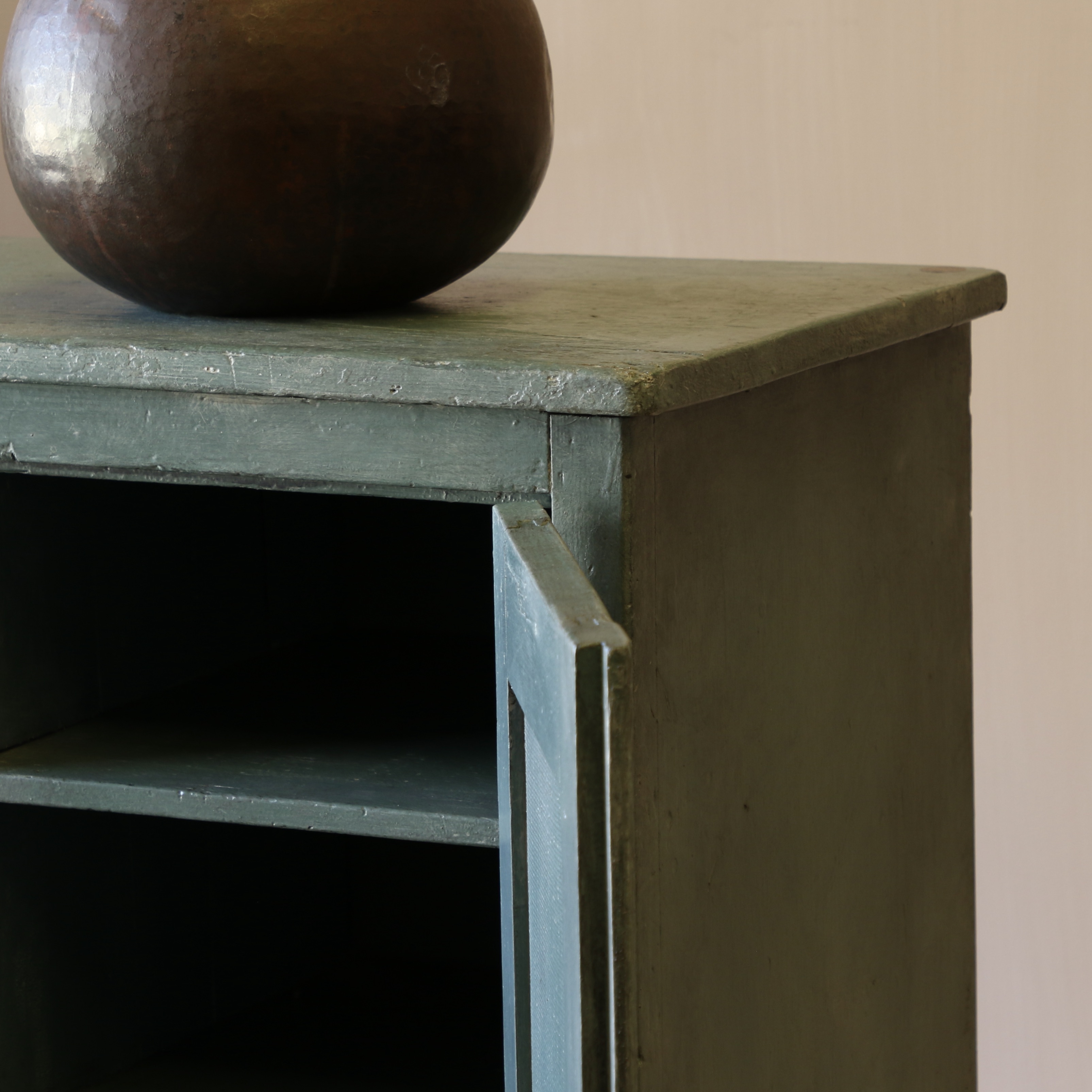 19th-Century French Painted Cupboard